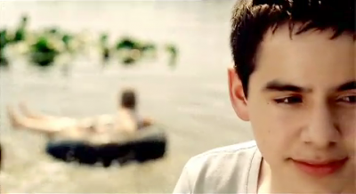 image caption of David Archuleta from "Crush" music vid