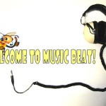 Music Beat banner headphones graphic